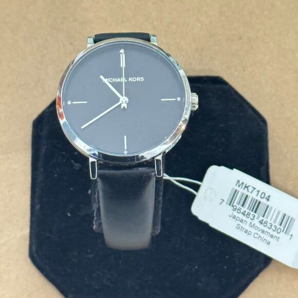 Michael Kors Jayne MK7104 Black Leather 38mm Ladies Watch main image 6